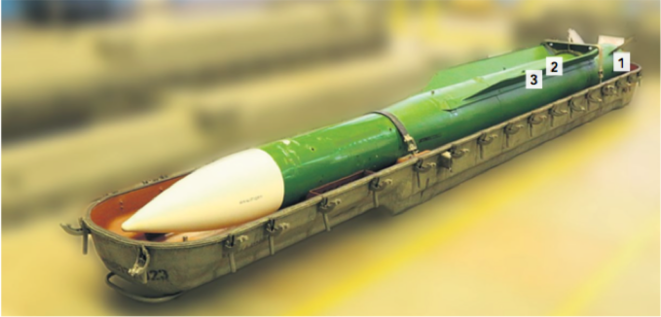 Un exemplaire du missile de la série 9M38-1 qui a abattu le Boeing. Un exemplaire du missile de la série 9M38-1 qui a abattu le Boeing.