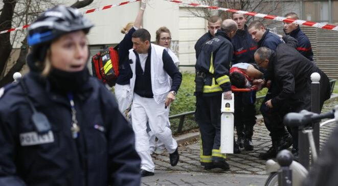 L'attentat contre «Charlie Hebdo», le 11 janvier 2015. © Reuters L'attentat contre «Charlie Hebdo», le 11 janvier 2015. © Reuters