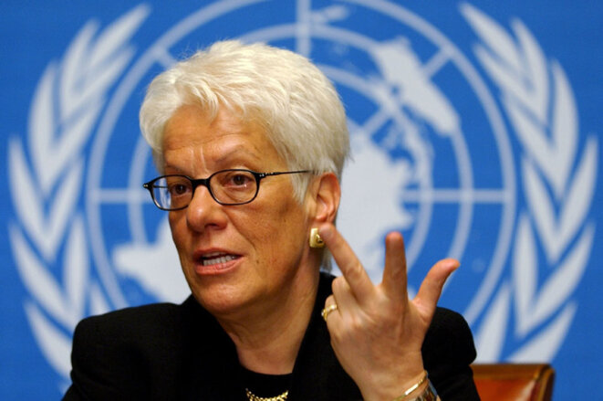 La procureure Carla del Ponte. © (dr) La procureure Carla del Ponte. © (dr)