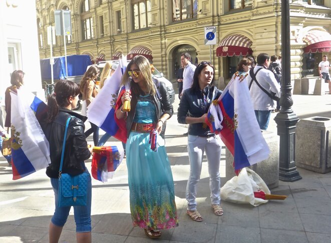 Le drapeau russe impérial © CB Le drapeau russe impérial © CB