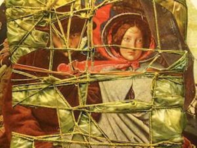 Un collage pour la liberté de passage aux frontières! © pol Un collage pour la liberté de passage aux frontières! © pol