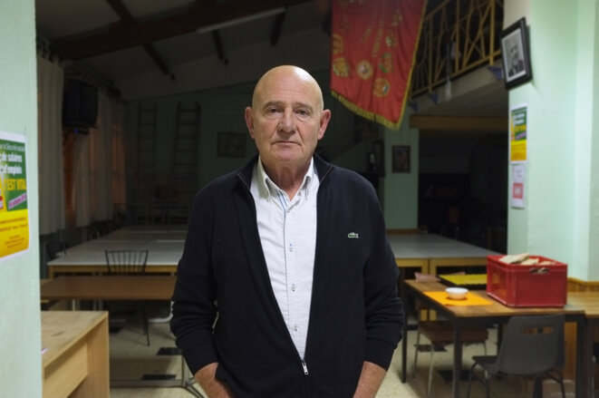 Aimé Couquet, à la permanence du Parti communiste, à Béziers. © M.T. / Mediapart Aimé Couquet, à la permanence du Parti communiste, à Béziers. © M.T. / Mediapart