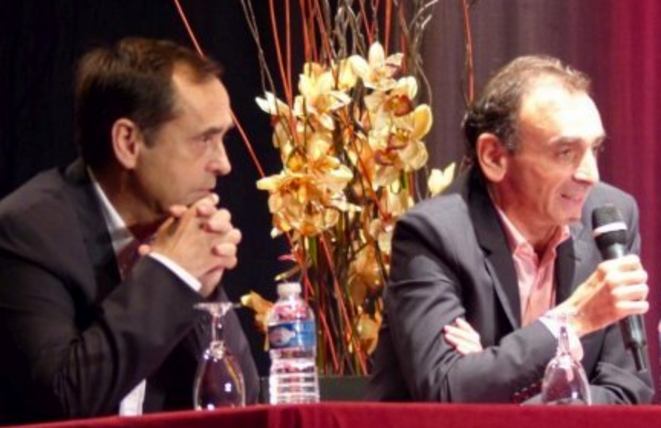 Robert Ménard et Eric Zemmour à Béziers le 16 octobre 2014. © dr Robert Ménard et Eric Zemmour à Béziers le 16 octobre 2014. © dr