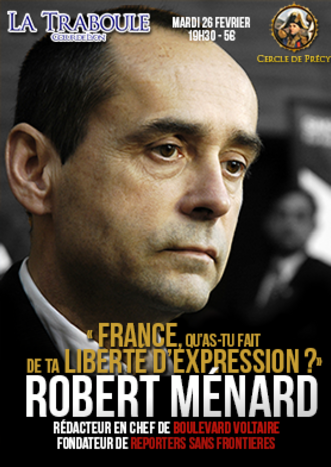 L'affiche de la venue de R. Ménard à la Traboule à Lyon. L'affiche de la venue de R. Ménard à la Traboule à Lyon.