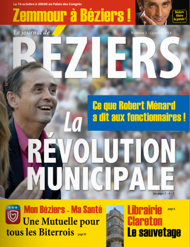 Le journal municipal de Béziers d'octobre 2014. Le journal municipal de Béziers d'octobre 2014.