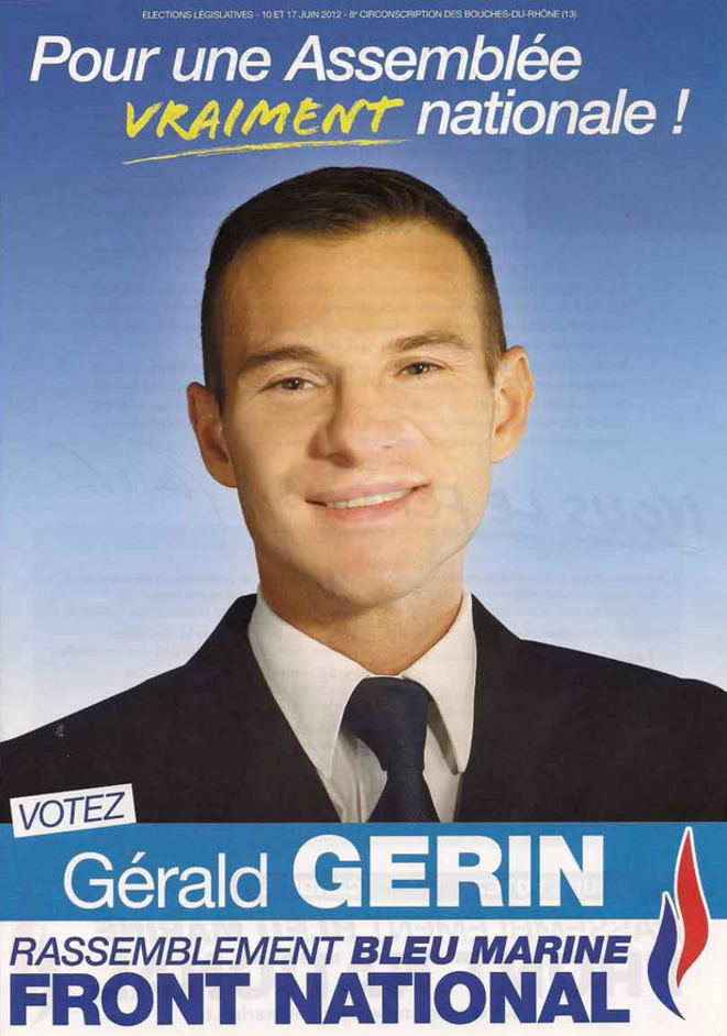 Gérald Gérin, candidat du FN aux législatives de 2012. © dr