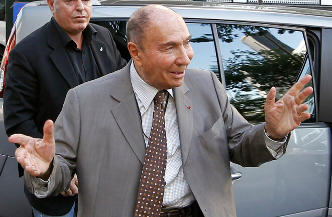 Serge Dassault à un meeting UMP, le 26 mai 2012. © Reuters
