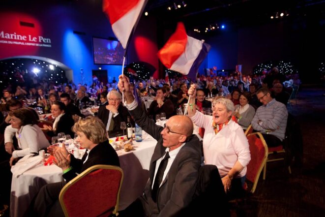 Au «Banquet des mille» du FN, le 19 novembre. © Thomas Haley Au «Banquet des mille» du FN, le 19 novembre. © Thomas Haley