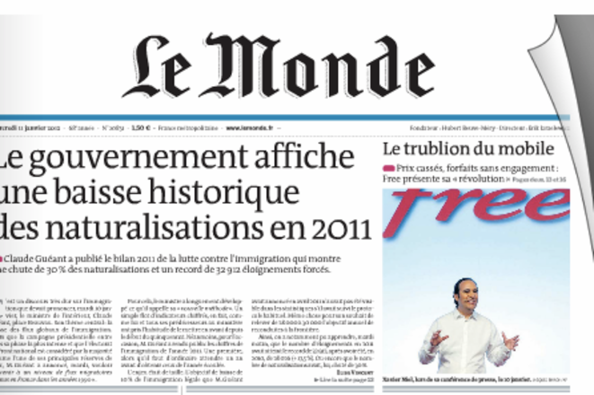 Le Monde du 11 janvier 2012 Le Monde du 11 janvier 2012