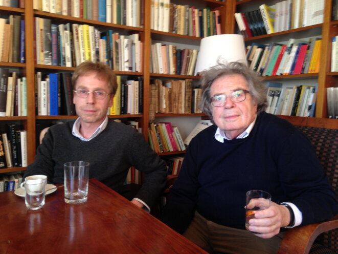 Miklós et György Konrád, Budapest, avril 2015 (© A.P.) Miklós et György Konrád, Budapest, avril 2015 (© A.P.)