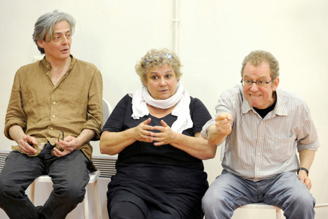 Grégoire Œstermann, Christine Murillo et Jean-Claude Legay (photo : Brigitte Enguerand) Grégoire Œstermann, Christine Murillo et Jean-Claude Legay (photo : Brigitte Enguerand)