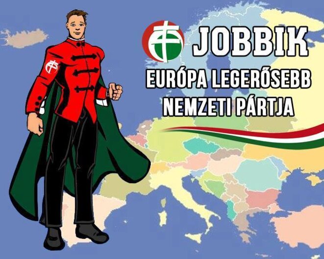 Affiche électorale du Jobbik, parti fascisant hongrois... Affiche électorale du Jobbik, parti fascisant hongrois...