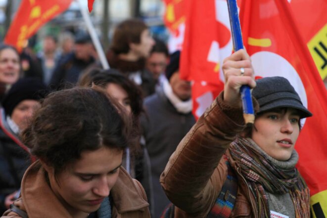 Manifestation chomeurs et précaires 01 décembre 2012 © Alex de La Forest Manifestation chomeurs et précaires 01 décembre 2012 © Alex de La Forest