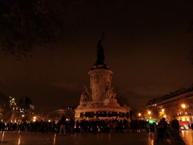 Place de la la République - samedi 14 novembre 2015 Place de la la République - samedi 14 novembre 2015