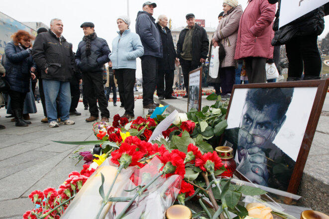 Samedi matin, à Moscou, sur les lieux de l'assassinat © Reuters Samedi matin, à Moscou, sur les lieux de l'assassinat © Reuters