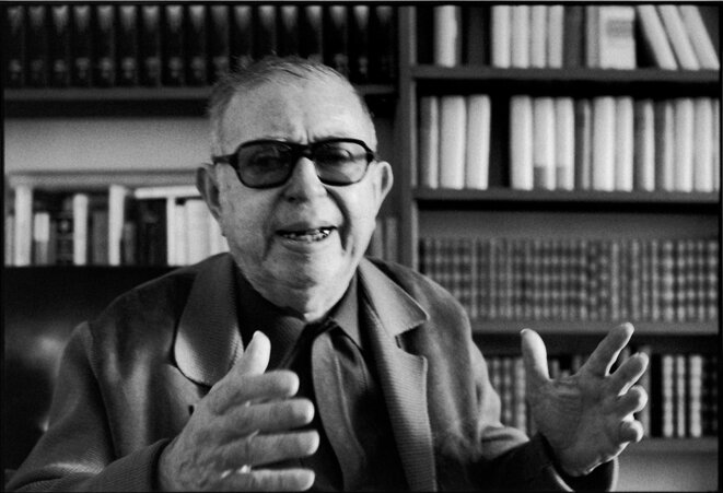 Jean-Paul Sartre, 12 juin 1978 à Paris. © Alécio de Andrade