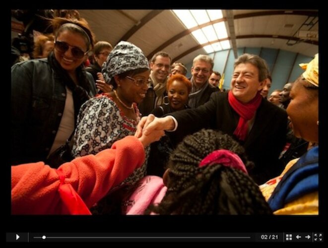 A la Grande Borne, avec le Front de gauche 