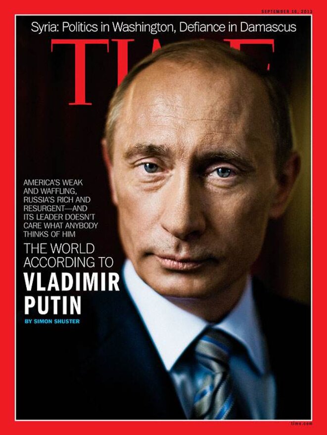 "Le monde selon Poutine", en couverture de Time Magazine cette semaine. "Le monde selon Poutine", en couverture de Time Magazine cette semaine.
