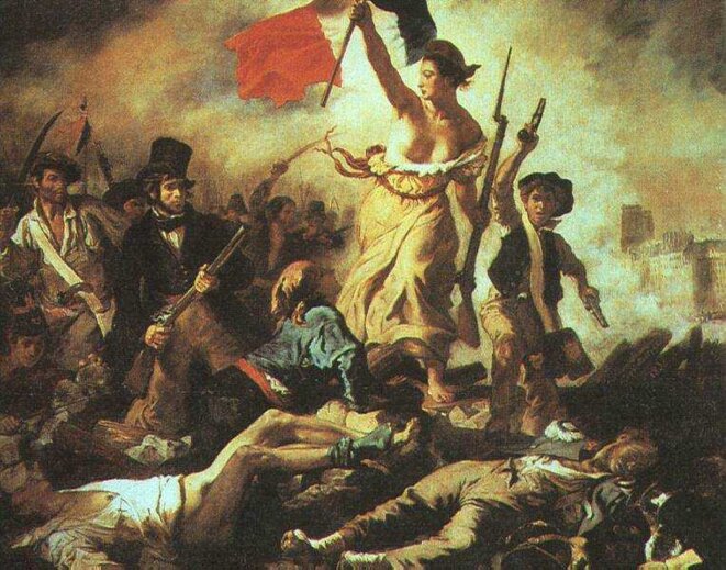 La liberté guidant le peuple. La liberté guidant le peuple.