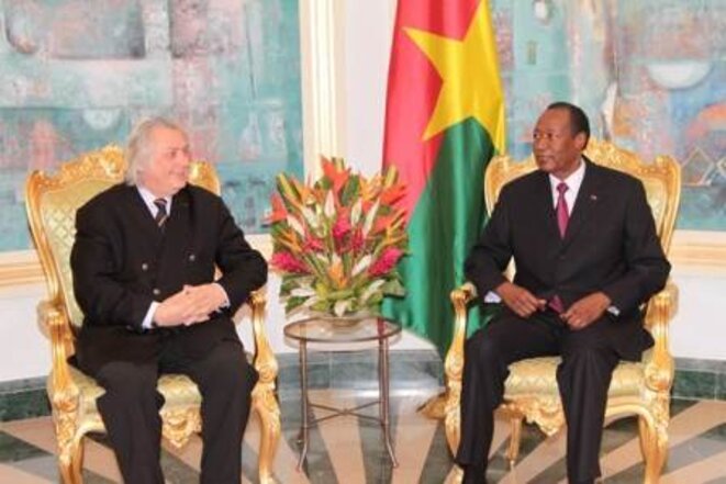 Blaise Compaoré et Jeanny Lorgeoux © Burkina24 Blaise Compaoré et Jeanny Lorgeoux © Burkina24