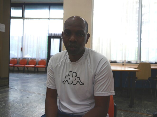 Hamidou est cuisinier au SAMU social. © TSC/MP Hamidou est cuisinier au SAMU social. © TSC/MP