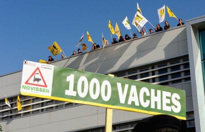 Manifestation contre le projet des 1000 vaches Manifestation contre le projet des 1000 vaches