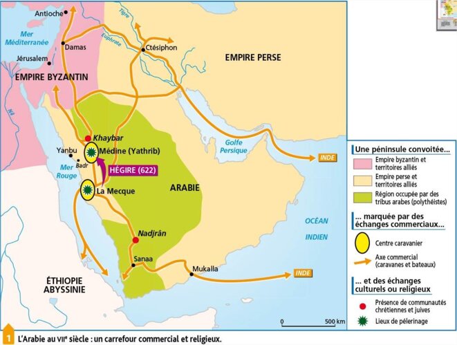 La péninsule arabe au temps de Mahomet La péninsule arabe au temps de Mahomet