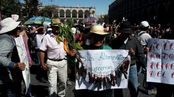 Manifestation à Arequipa ©Peru21 Manifestation à Arequipa ©Peru21