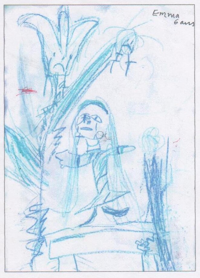 L'enfant et la tulipe (dessin), juillet 2005 © ASSFALTE L'enfant et la tulipe (dessin), juillet 2005 © ASSFALTE