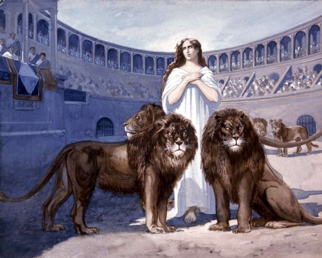 Sainte Blandine, martyr © Inconnu Sainte Blandine, martyr © Inconnu
