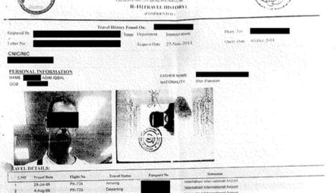 Historial de entradas y salidas de Asim en Pakistán. Historial de entradas y salidas de Asim en Pakistán.