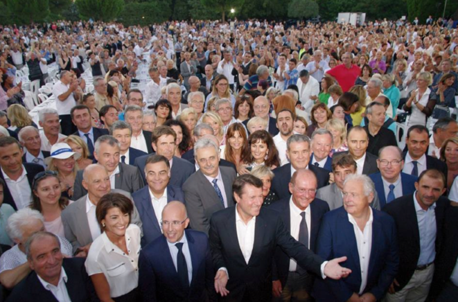 Christian Estrosi et son ex-femme au premier rang. © DR Christian Estrosi et son ex-femme au premier rang. © DR