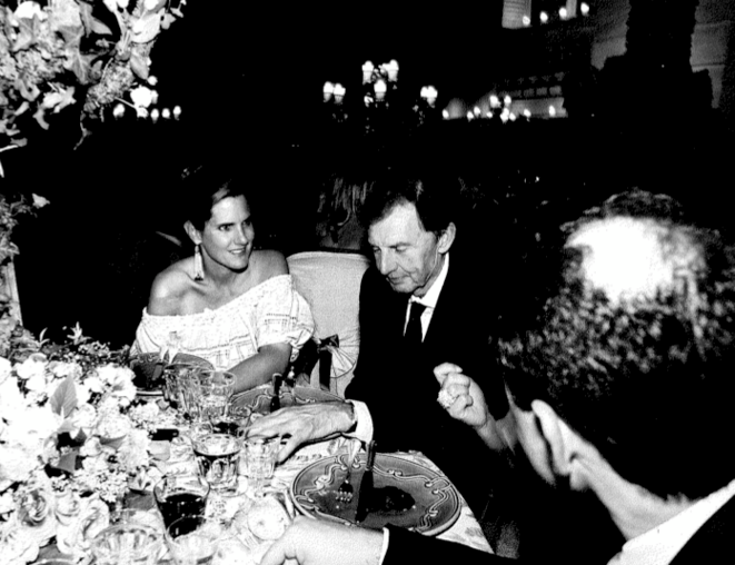Etienne Mougeotte chez Ziad Takieddine. © (dr.) Etienne Mougeotte chez Ziad Takieddine. © (dr.)