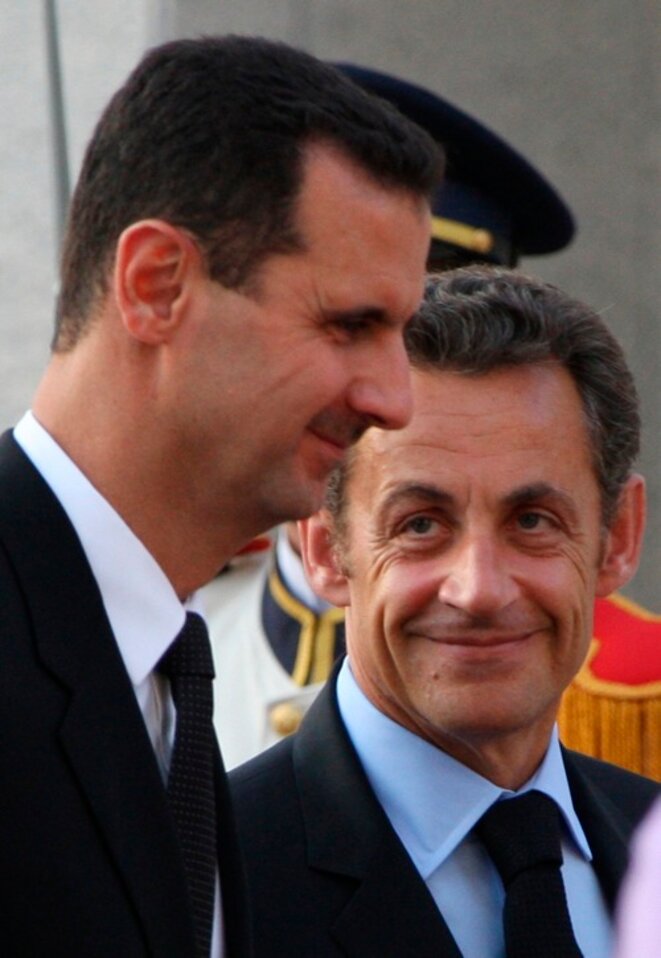 M. Sarkozy et Assad