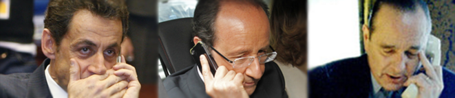 Les trois présidents français écoutés par la NSA © DR Les trois présidents français écoutés par la NSA © DR