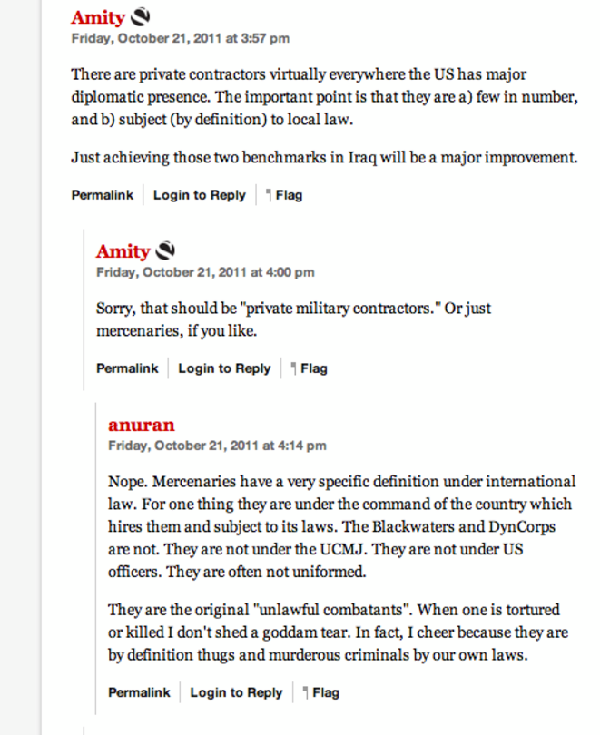 Commentaires sur les mercenaires Commentaires sur les mercenaires