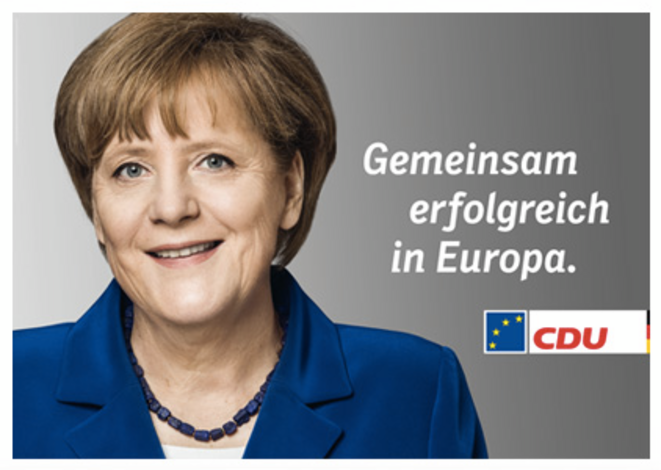 Affiche de campagne de la CDU pour les européennes Affiche de campagne de la CDU pour les européennes