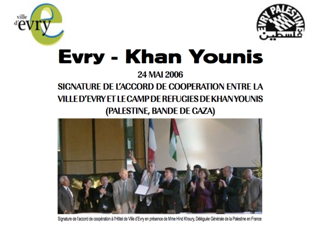 La brochure coéditée par Evry Palestine et la ville d'Evry La brochure coéditée par Evry Palestine et la ville d'Evry