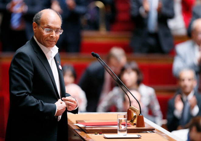 Moncef Marzouki à l'Assemblée nationale, le 18 juillet © Reuters. Moncef Marzouki à l'Assemblée nationale, le 18 juillet © Reuters.