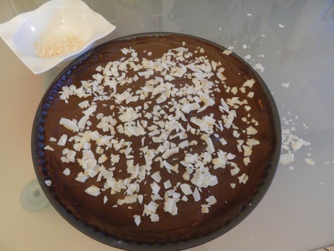 Ma tarte chocolat/bananes épicées