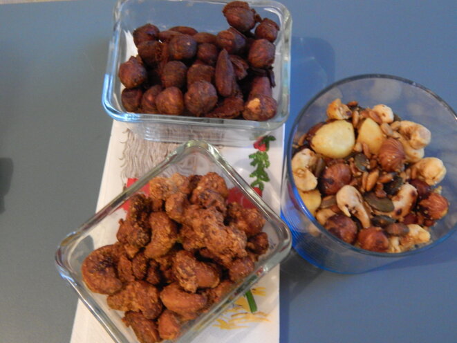 Grignotage d'écureuil pour apéritif festif 