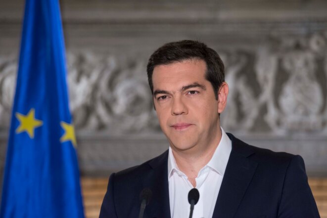'La démocratie ne peut pas être soumise à un chantage', a dit Alexis Tsipras dimanche soir © Gouvernement grec 'La démocratie ne peut pas être soumise à un chantage', a dit Alexis Tsipras dimanche soir © Gouvernement grec