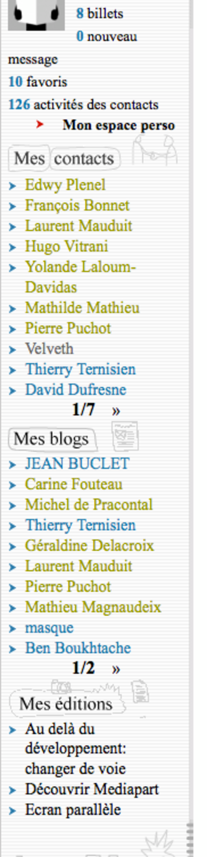 Mes blogs Mes blogs