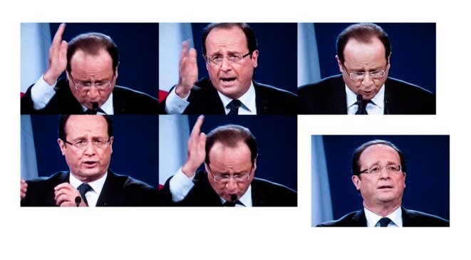 François Hollande, haute voltige au Bourget