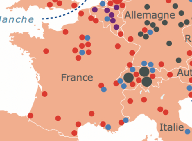 Extrait de la carte. Extrait de la carte.