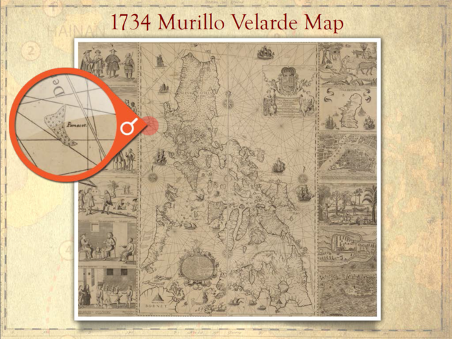 Considérée comme la première carte scientifique de l'archipel, la carte du jésuite Murillo Velarde (1734) représente l'atoll de Scarborough, l'un des récifs disputés, comme faisant partie du territoire philippin. Le document a été présenté par Manille au tribunal d'arbitrage le mois dernier afin de faire valoir ses droits maritimes contre Pékin.
© dr Considérée comme la première carte scientifique de l'archipel, la carte du jésuite Murillo Velarde (1734) représente l'atoll de Scarborough, l'un des récifs disputés, comme faisant partie du territoire philippin. Le document a été présenté par Manille au tribunal d'arbitrage le mois dernier afin de faire valoir ses droits maritimes contre Pékin.
© dr
