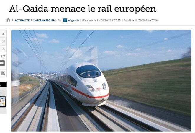 Une du Figaro.fr le 19 août 2013. Une du Figaro.fr le 19 août 2013.