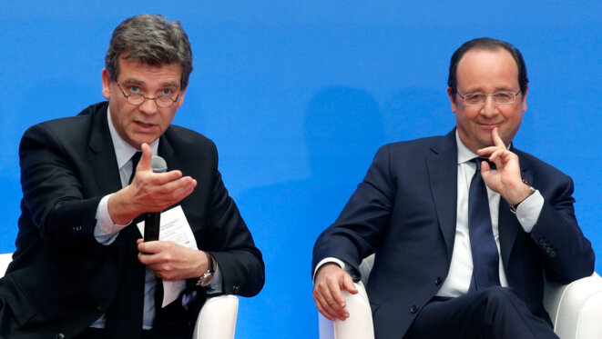 Arnaud Montebourg et François Hollande, en mai 2014. © Reuters Arnaud Montebourg et François Hollande, en mai 2014. © Reuters