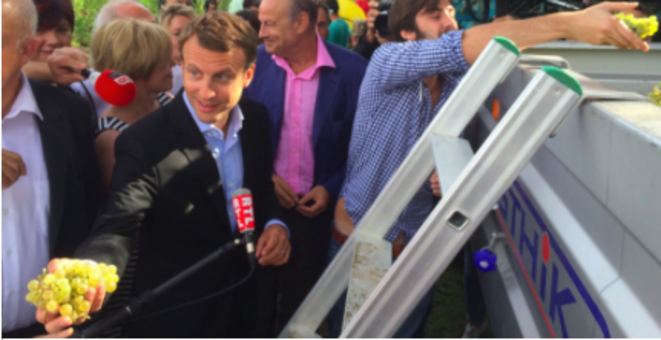 Emmanuel Macron à Léognan, le 27 août 2015 © M.M Emmanuel Macron à Léognan, le 27 août 2015 © M.M