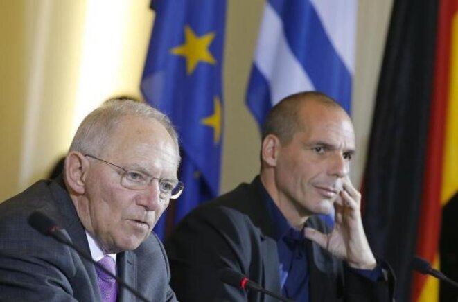 Wolfgang Schaüble et Yanis Varoufakis © Reuters